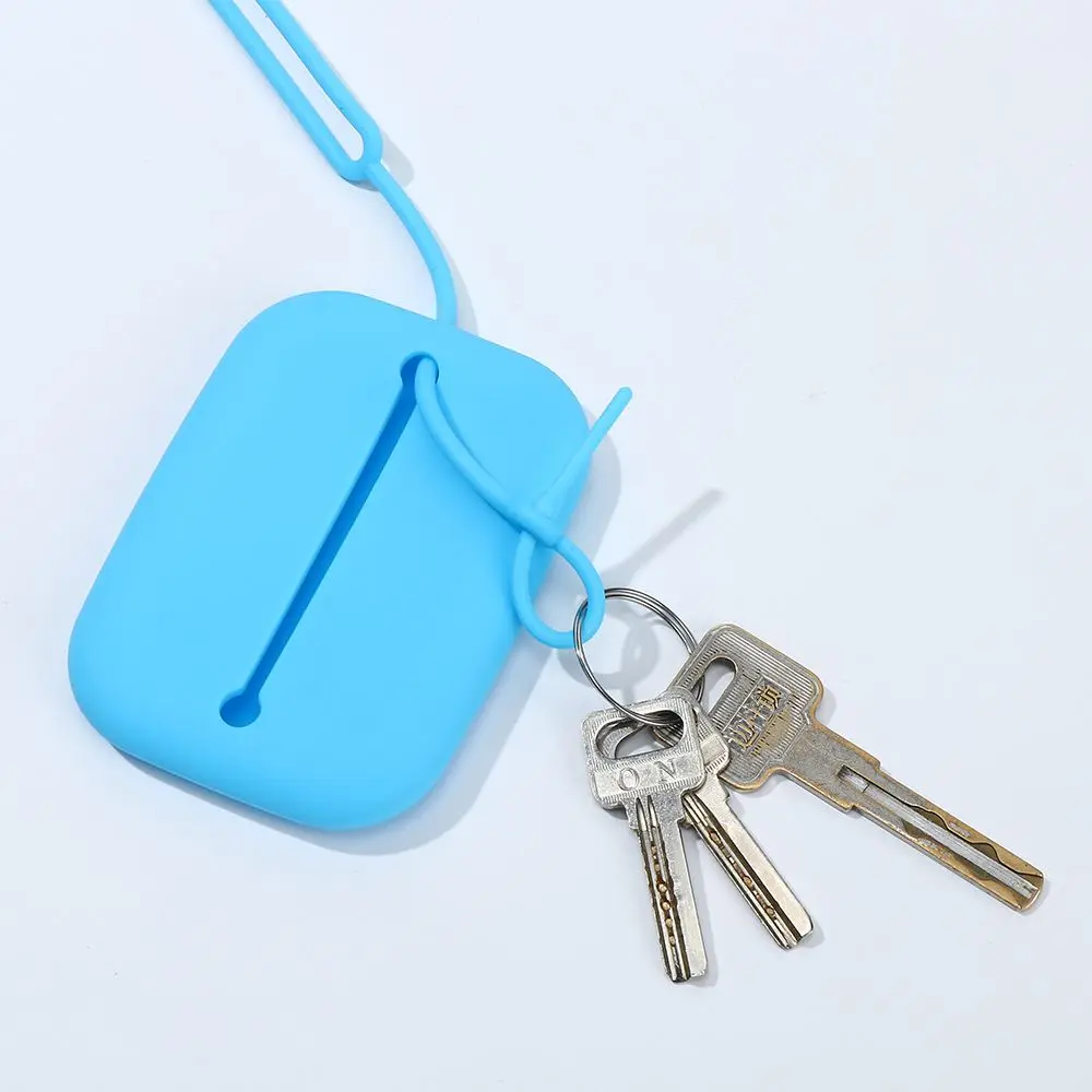 Hot New Creative gift silicone key case, multi-function drawstring silicone keychain, environmentally friendly silicone key case