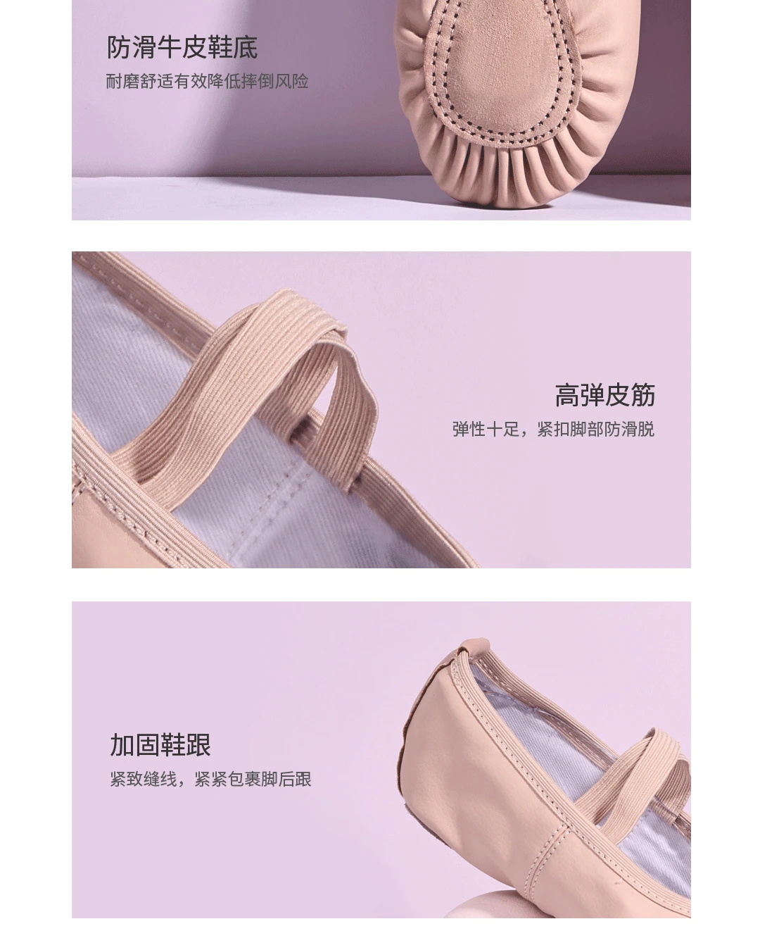 Women's Ballet Slippers for Woman Danseuse PU Leather Professional Dancers Girls Kids Soft Sole Children Toddler Dance Shoes