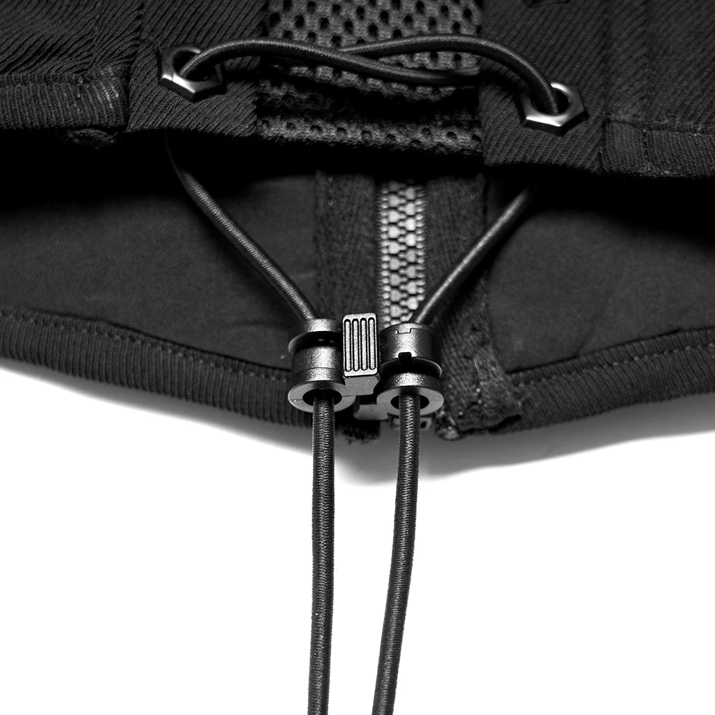 PUNK RAVE Women's Futuristic Sense Cool Waistband Has Adjustment Buckle Punk Female Accessories Slim Body Black Girdle Belts
