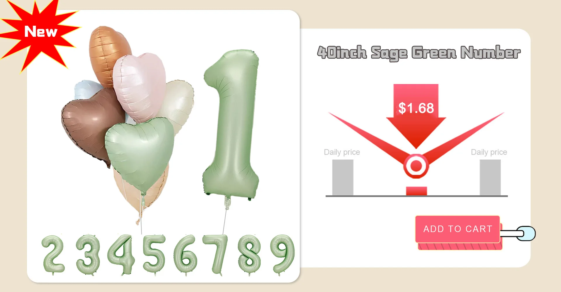 1Pcs Cream Number Birthday Balloons 32/40inch White Brown Caramel Beige Large Number Foil Balloon for Birthday Anniversary Decor