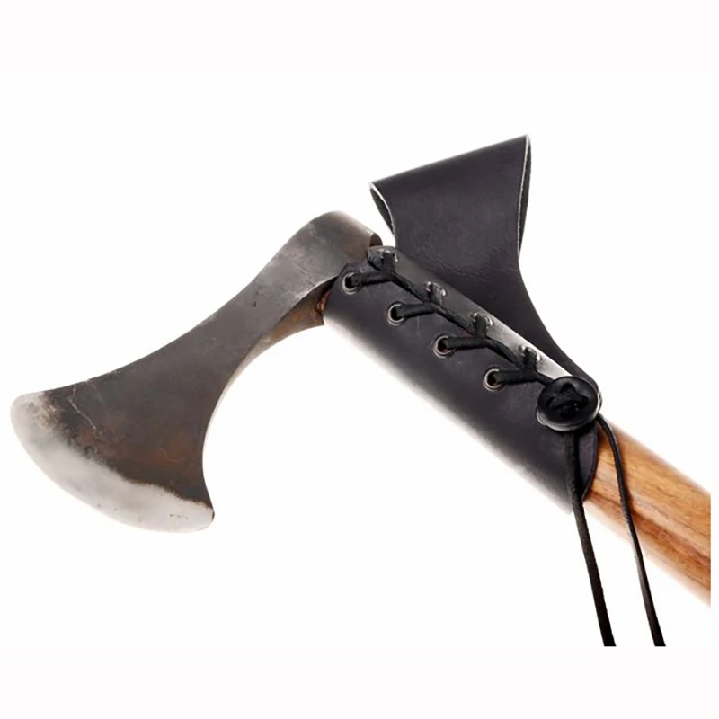 Vintage PU Leather Sword Sheath Axe Blade Holder Waist Belt Lanyard Accessories Medieval Renaissance New Cosplay Prop