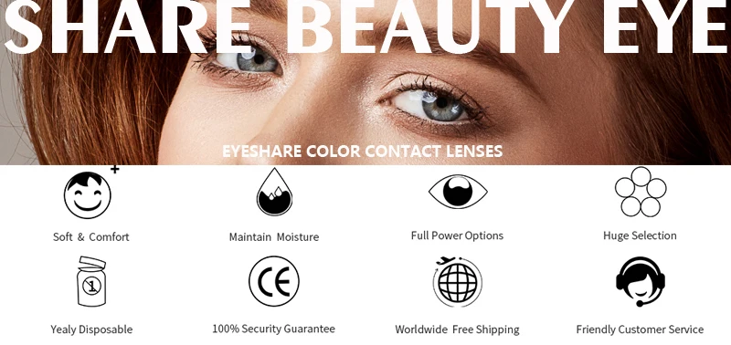 EYESHARE 1Pair Color Contact Lenses For Eyes Anime Cosplay Colored Lense Blue Red Multicolored Lenses Contact Lens Beauty Pupils