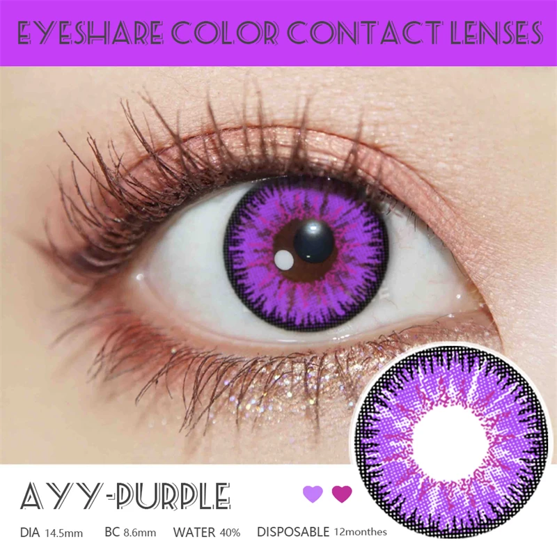 EYESHARE 1Pair Color Contact Lenses For Eyes Anime Cosplay Colored Lense Blue Red Multicolored Lenses Contact Lens Beauty Pupils