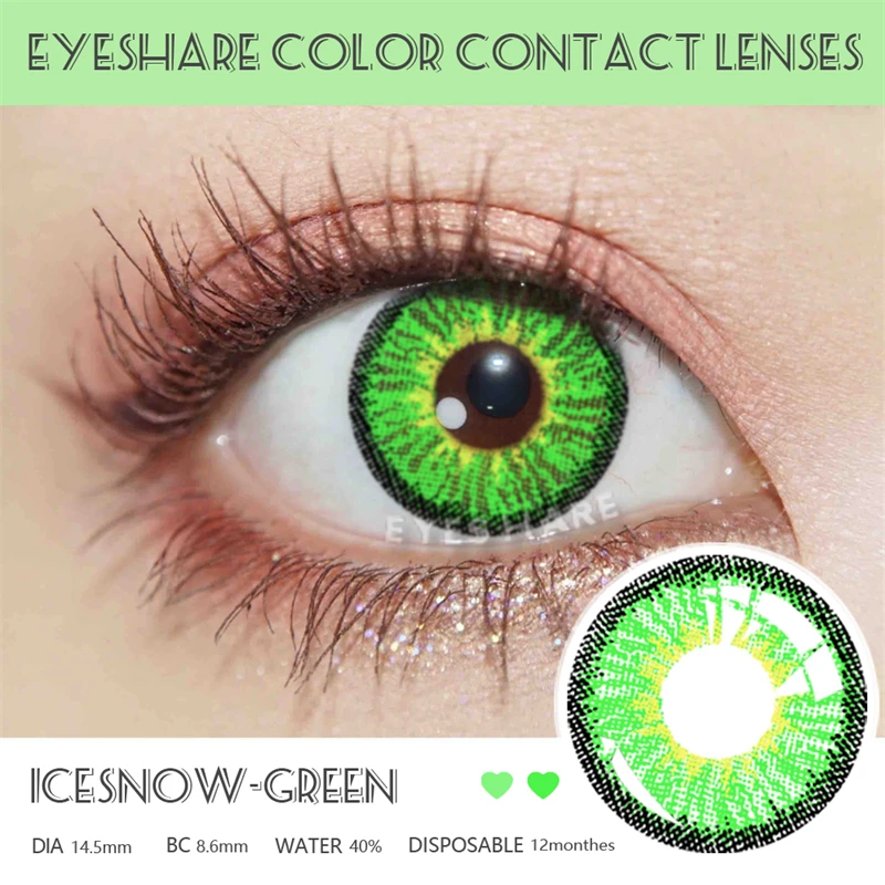 EYESHARE 1Pair Color Contact Lenses For Eyes Anime Cosplay Colored Lense Blue Red Multicolored Lenses Contact Lens Beauty Pupils