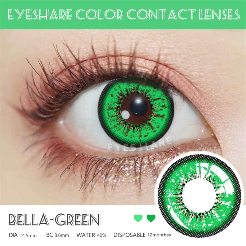 EYESHARE 1Pair Color Contact Lenses For Eyes Anime Cosplay Colored Lense Blue Red Multicolored Lenses Contact Lens Beauty Pupils