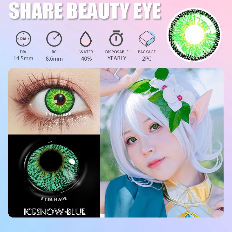 EYESHARE 1Pair Color Contact Lenses For Eyes Anime Cosplay Colored Lense Blue Red Multicolored Lenses Contact Lens Beauty Pupils