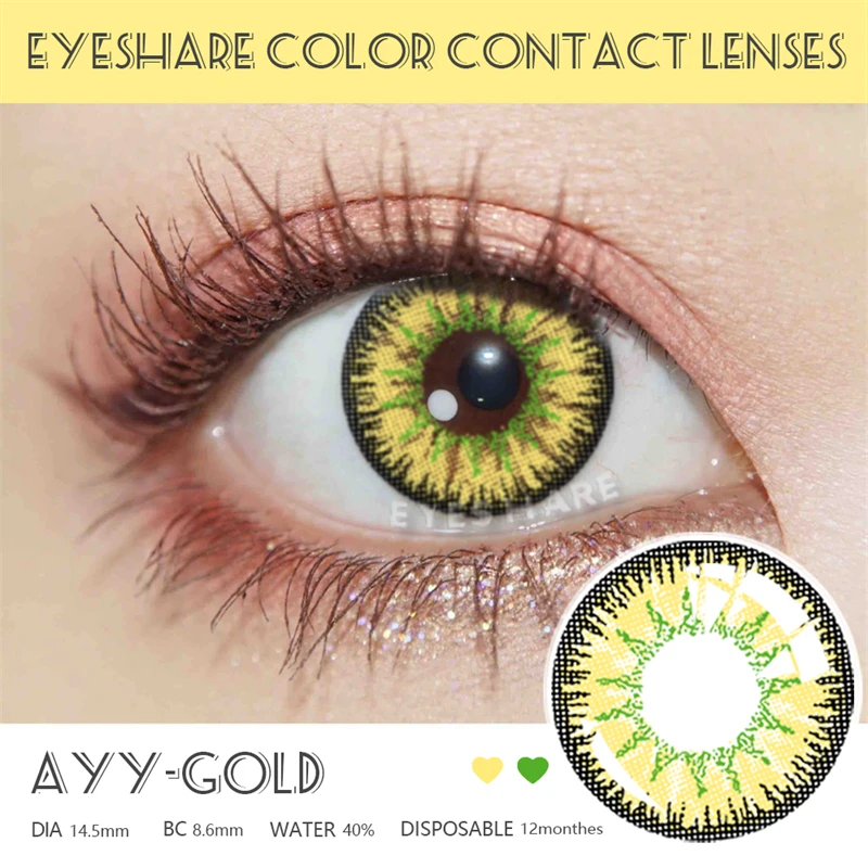 EYESHARE 1Pair Color Contact Lenses For Eyes Anime Cosplay Colored Lense Blue Red Multicolored Lenses Contact Lens Beauty Pupils