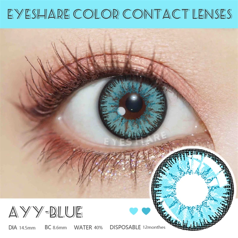 EYESHARE 1Pair Color Contact Lenses For Eyes Anime Cosplay Colored Lense Blue Red Multicolored Lenses Contact Lens Beauty Pupils