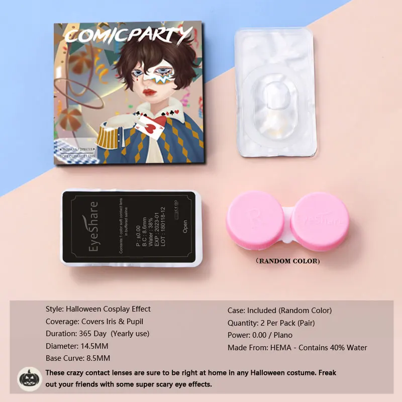 EYESHARE 1Pair Color Contact Lenses For Eyes Anime Cosplay Colored Lense Blue Red Multicolored Lenses Contact Lens Beauty Pupils