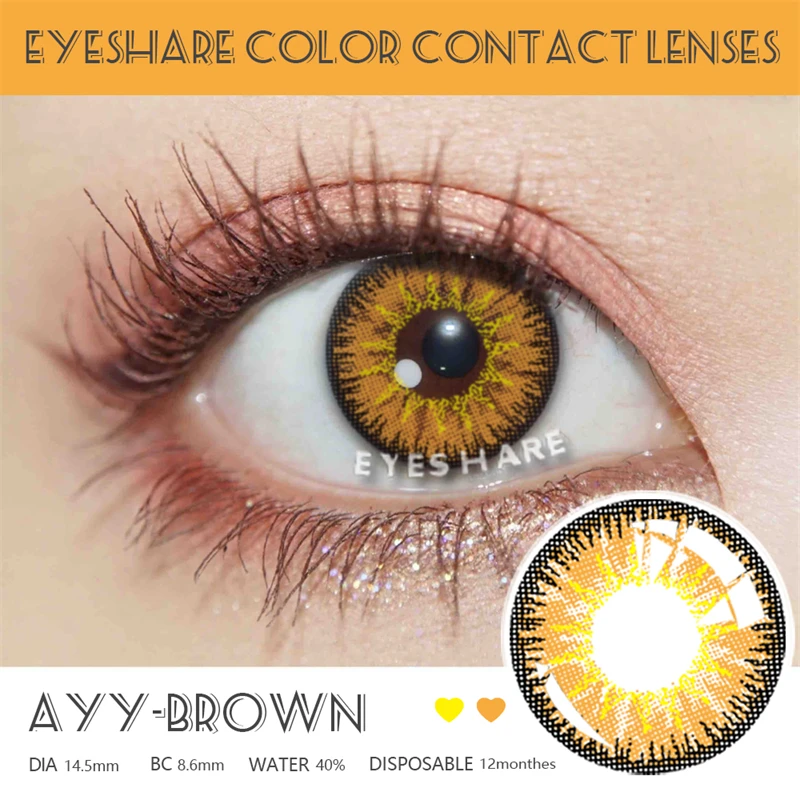 EYESHARE 1Pair Color Contact Lenses For Eyes Anime Cosplay Colored Lense Blue Red Multicolored Lenses Contact Lens Beauty Pupils