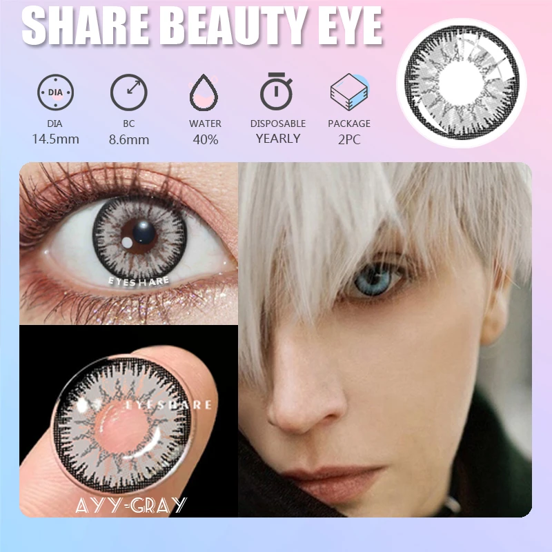 EYESHARE 1Pair Color Contact Lenses For Eyes Anime Cosplay Colored Lense Blue Red Multicolored Lenses Contact Lens Beauty Pupils