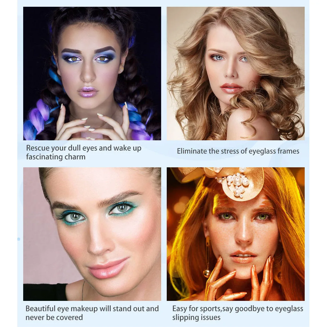 EYESHARE 1Pair Color Contact Lenses For Eyes Anime Cosplay Colored Lense Blue Red Multicolored Lenses Contact Lens Beauty Pupils