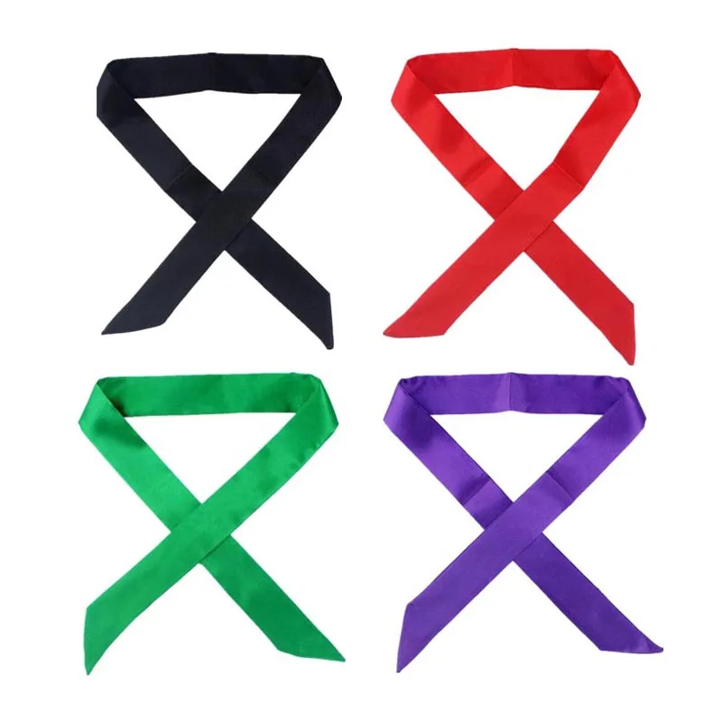 30 Colors Women Narrow Long Scarf 100x4cm Solid Color Chiffon Red Tie Black Bag Ribbon Headband Choker Streamer Lady Accessories