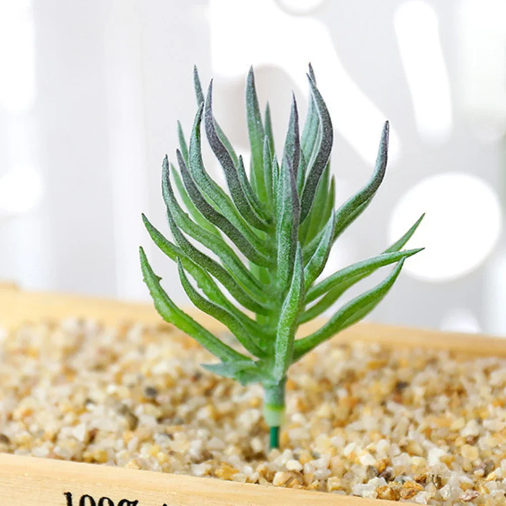 DIY Artificial Succulent Flocked Plant Fake Cactus Home Gardens Bedroom Office Outside Decor Fake Plant Desktop Small Bonsai New