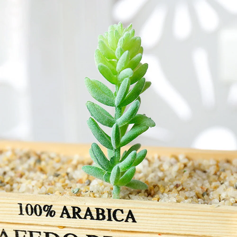 DIY Artificial Succulent Flocked Plant Fake Cactus Home Gardens Bedroom Office Outside Decor Fake Plant Desktop Small Bonsai New