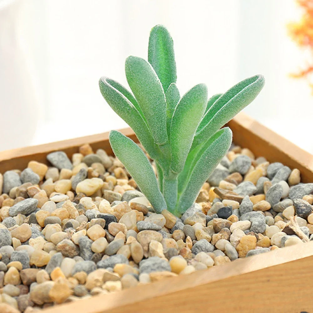 DIY Artificial Succulent Flocked Plant Fake Cactus Home Gardens Bedroom Office Outside Decor Fake Plant Desktop Small Bonsai New