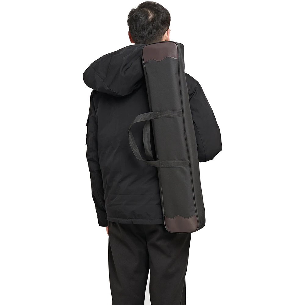 Archery Hunting Canvas Bow Bag Shoulder for Recurve Bow Holder Target Shooting Bow Carrying Case Knapsack Rucksack 82*20cm