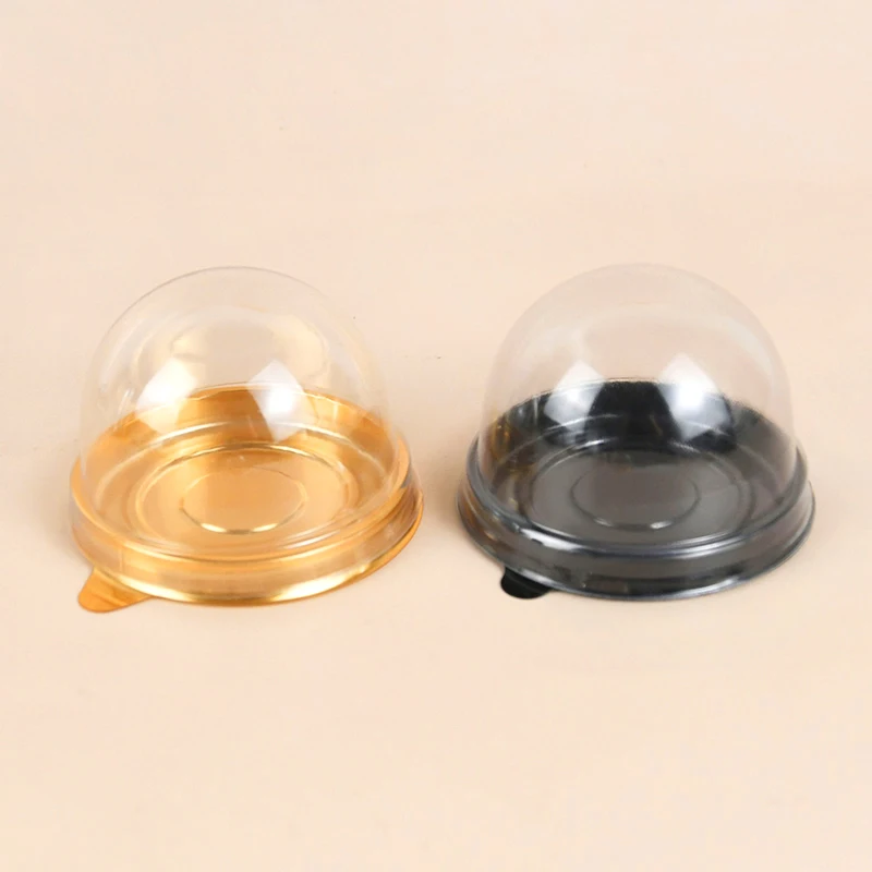 10/20Pcs Mini Dessert Cake Box Container Transparent Cupcake Pastry Baking Packaging Boxes Wedding Party Supplies Christmas Gift