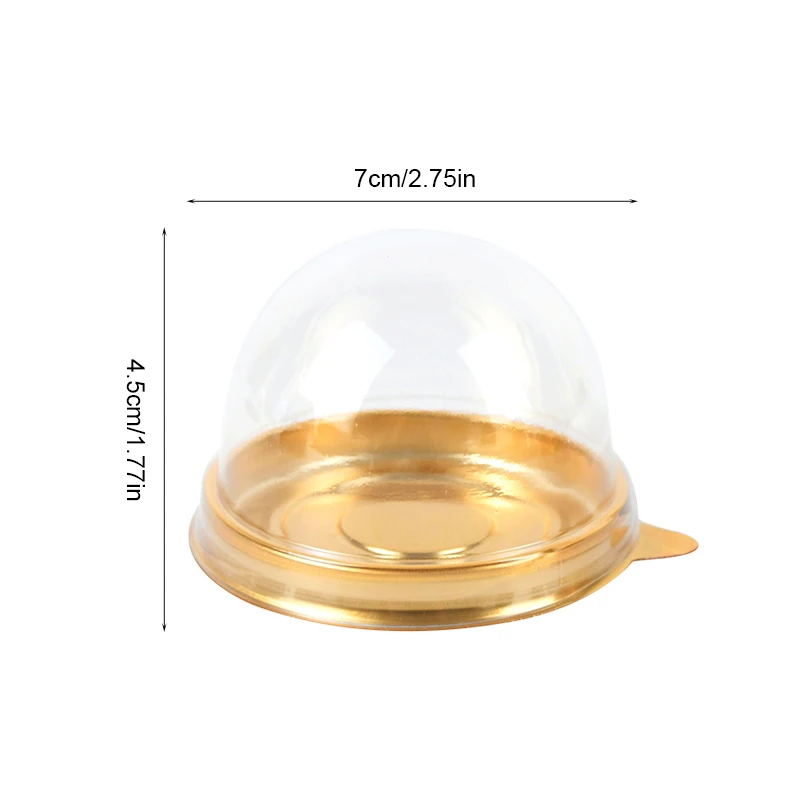 10/20Pcs Mini Dessert Cake Box Container Transparent Cupcake Pastry Baking Packaging Boxes Wedding Party Supplies Christmas Gift