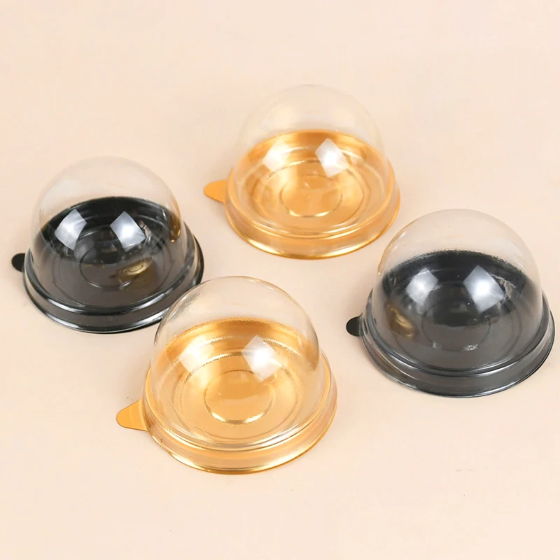 10/20Pcs Mini Dessert Cake Box Container Transparent Cupcake Pastry Baking Packaging Boxes Wedding Party Supplies Christmas Gift