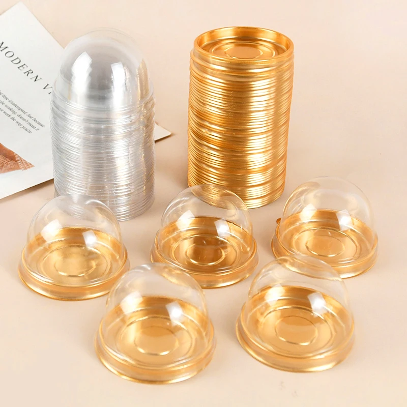10/20Pcs Mini Dessert Cake Box Container Transparent Cupcake Pastry Baking Packaging Boxes Wedding Party Supplies Christmas Gift