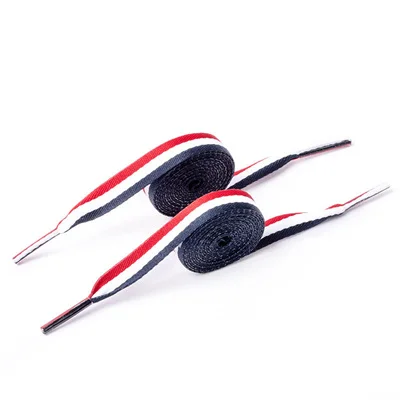 1 Pair Polyester Flat White Shoes Laces Women Men Colorful Leather Sports Casual Canvas Shoelaces Strings Dropship