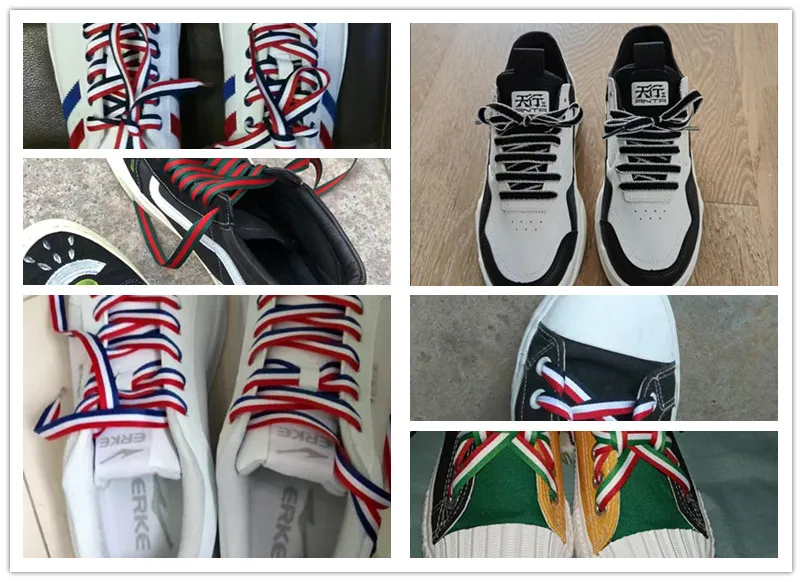 1 Pair Polyester Flat White Shoes Laces Women Men Colorful Leather Sports Casual Canvas Shoelaces Strings Dropship