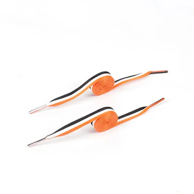 1 Pair Polyester Flat White Shoes Laces Women Men Colorful Leather Sports Casual Canvas Shoelaces Strings Dropship