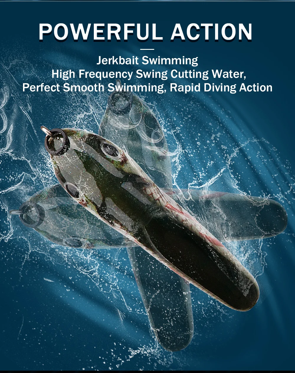 GOBASS Sinking Slider Jerkbait VIB Wobbler Fishing Lure 60mm 13g Ratlin Hard Artificial Bait For Winter Fishing Tackle Pike Bass