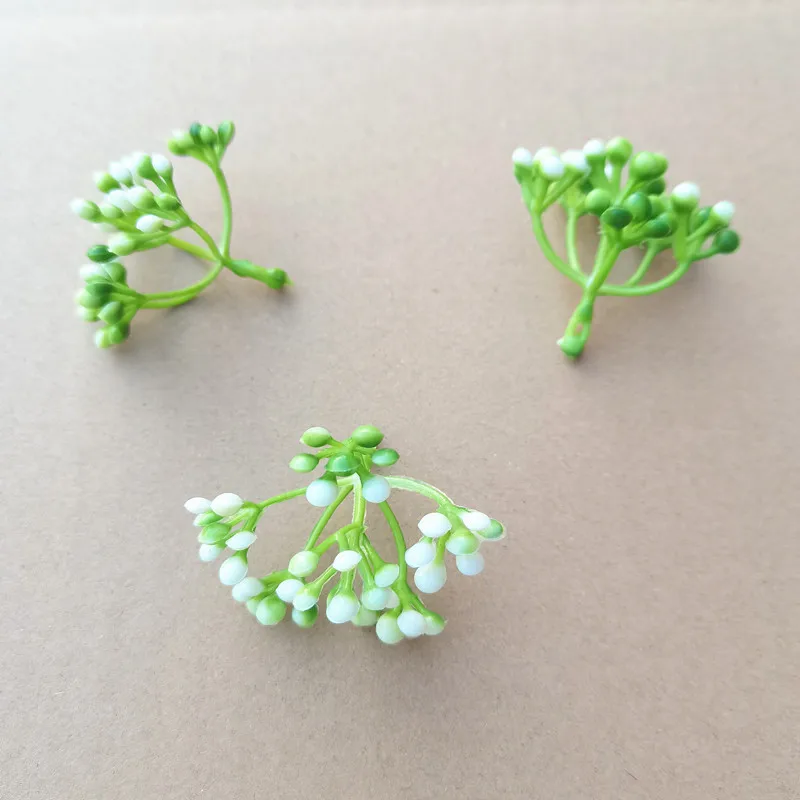 50 pcs Artificial Plants Berries Stamens For Wedding Home Party Christmas Decorations DIY Bouquet Desktop Decoration Scrapbook