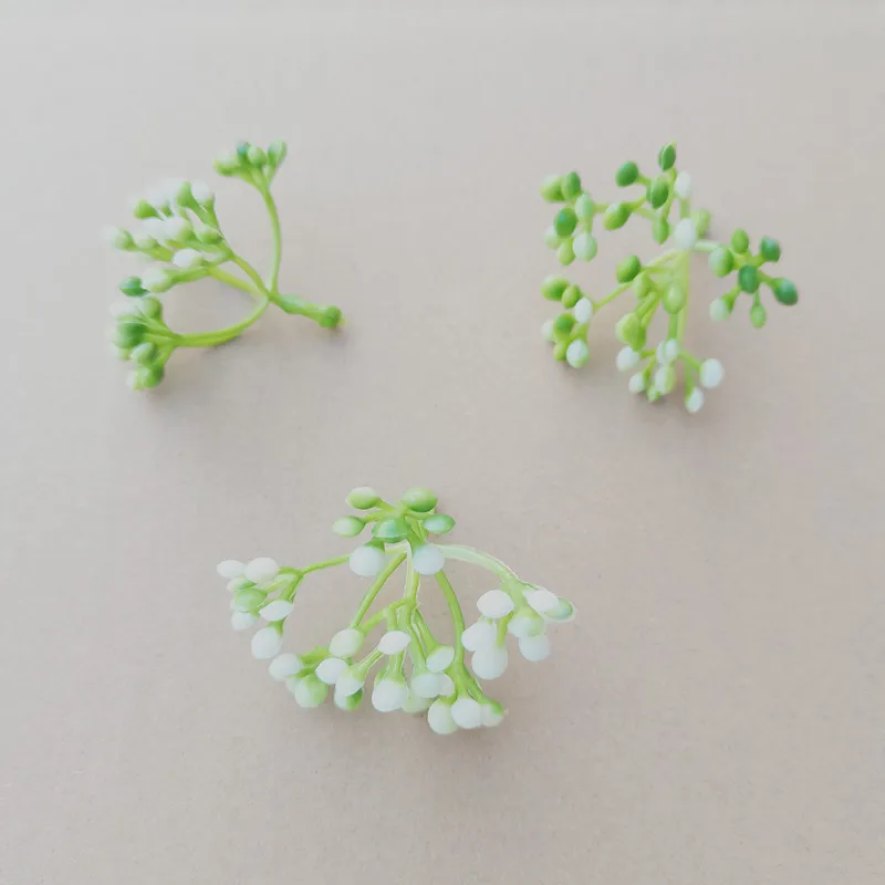 50 pcs Artificial Plants Berries Stamens For Wedding Home Party Christmas Decorations DIY Bouquet Desktop Decoration Scrapbook