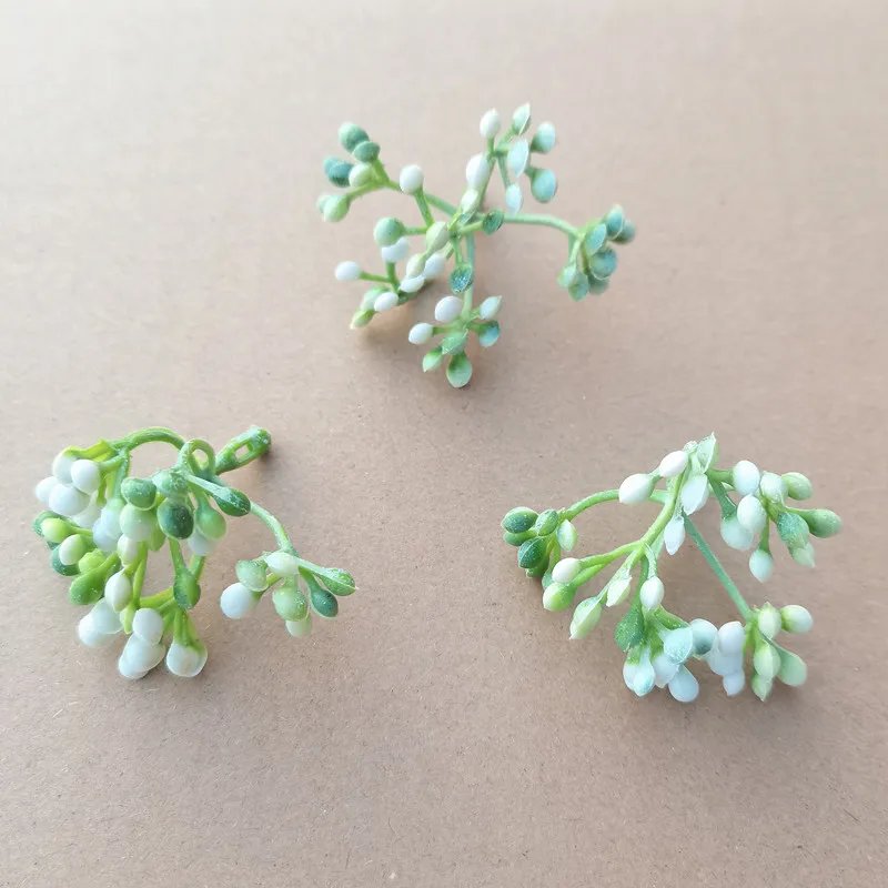 50 pcs Artificial Plants Berries Stamens For Wedding Home Party Christmas Decorations DIY Bouquet Desktop Decoration Scrapbook