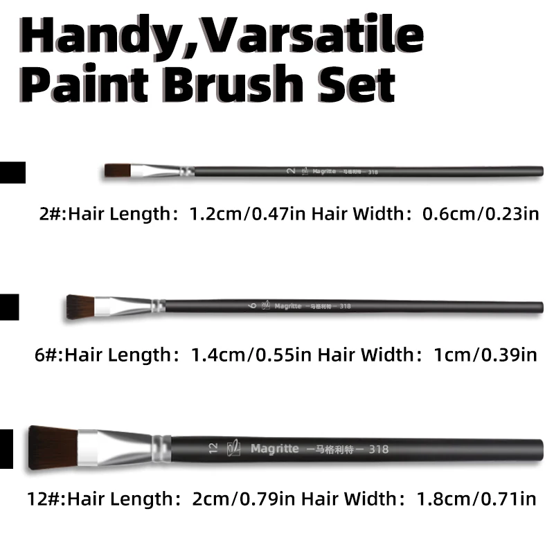 6pcs Black+White+Red Water-Based Paint Set 30g with 3 Brushes for Theater,Halloween,Party,Cosplay,Clown,SFX,Makeup