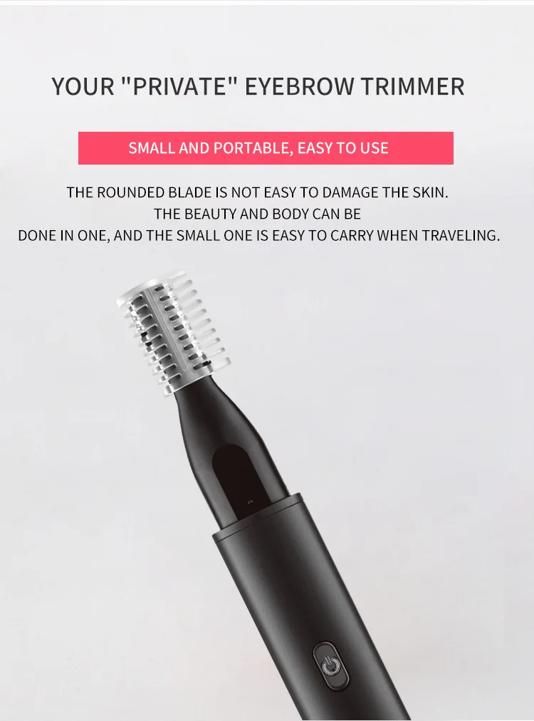 Electric Nose Ear Hair Trimmer for Men Painless Rechargeable Eyebrows Beard Hair Clipper Shaver 3 in 1 Nose Hair Trimmer