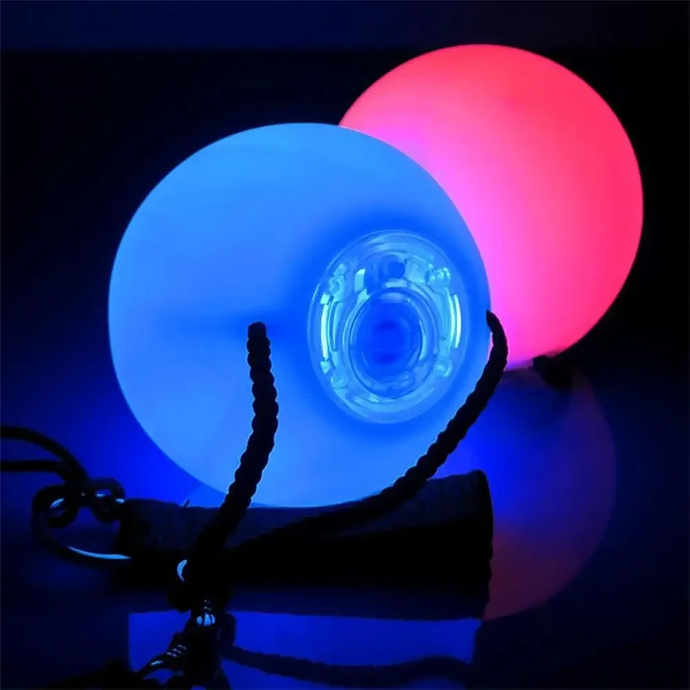LED Ball Stage Performance Balls Belly Dance LED Multi-Coloured Accessories Children Glow POI Thrown Ball Prop Belly Dancing