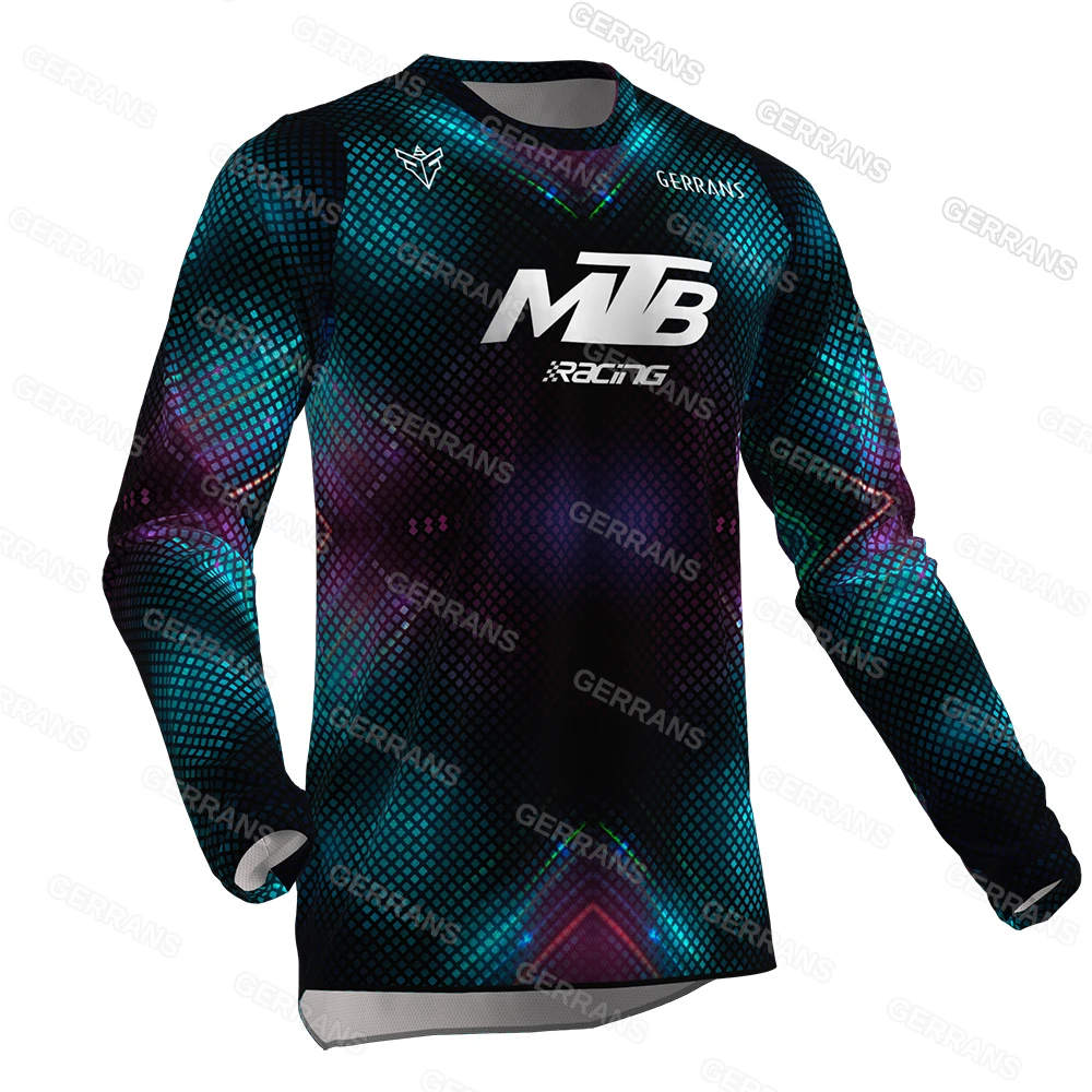2025 Motocross Shirt Long Sleeve Men Downhill Jersey Off-Road Bicycle Racing T-Shirt Quick Dry Cycling Enduro Gerrans Mtb Jersey