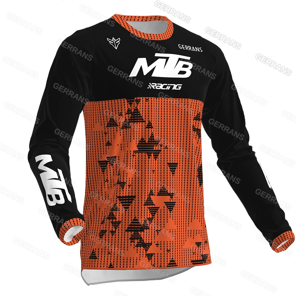 2025 Motocross Shirt Long Sleeve Men Downhill Jersey Off-Road Bicycle Racing T-Shirt Quick Dry Cycling Enduro Gerrans Mtb Jersey