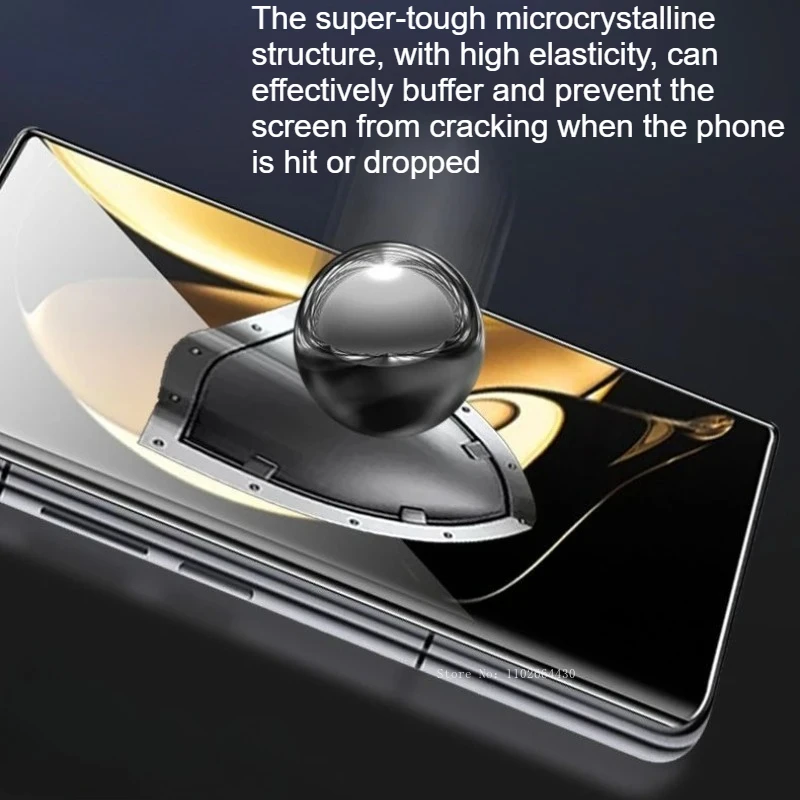 2PCS 3D Curved Clear Tempered Glass for Honor Magic V3 V2 V5 VS3 Full Cover Screen Protector Film for HONOR Magic V5 V2 V3 VS3