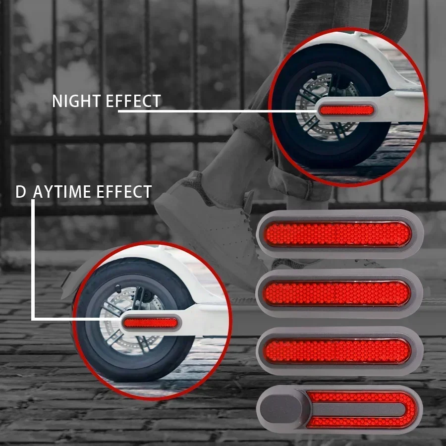 E-Scooter Various Reflective Stickers Wheel Cover Reflector Hub Cap Protective Shells for Xiaomi Mi 1S Pro 2 M365 Durable Parts