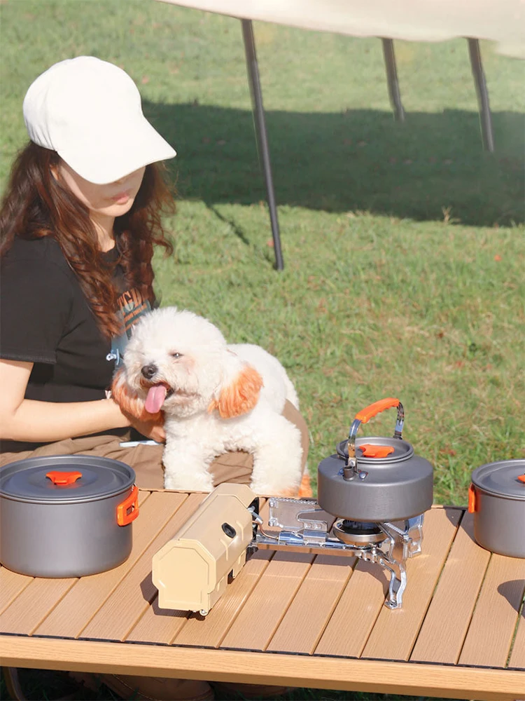 TARKA Camping Cassette Stove Outdoor Folding Gas Burner 2600w Fire Furnace Kitchen Cookware Suitable For Toursit Hiking Picnic