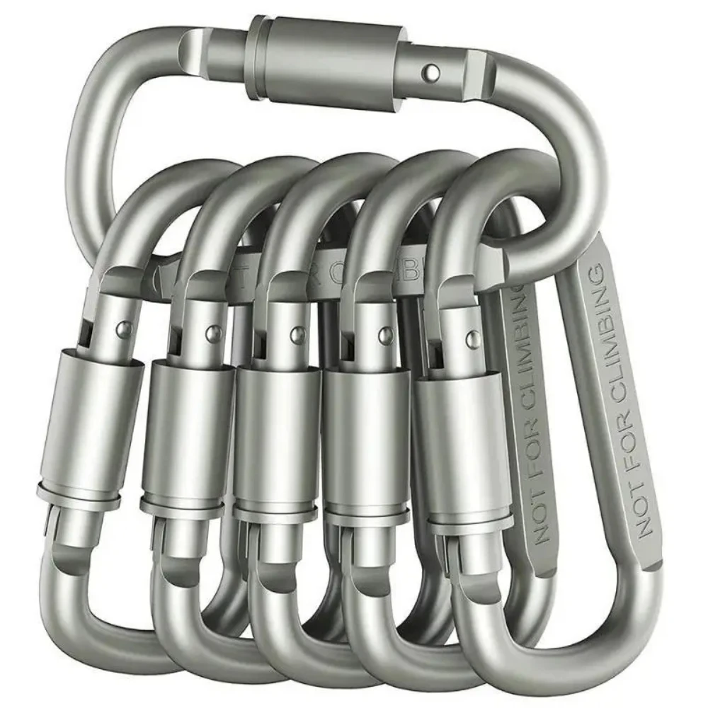 Carabiner For Key Camping Survival EDC Outdoor Keychain Clip Alloy Aluminum Tactical Caribiner Climbing Karabiners