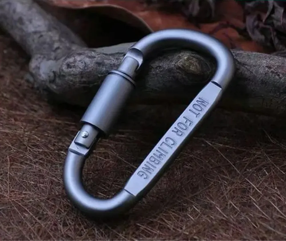 Carabiner For Key Camping Survival EDC Outdoor Keychain Clip Alloy Aluminum Tactical Caribiner Climbing Karabiners