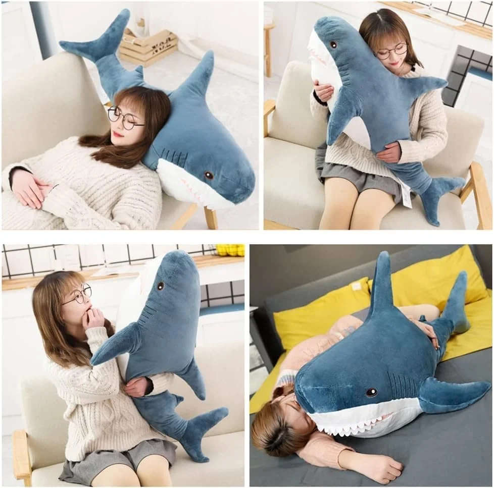 Shark Toy Soft Stuffed Sea Animal Accompany Pillow High Quality Gifts For Birthday Children Boys Party Decor
