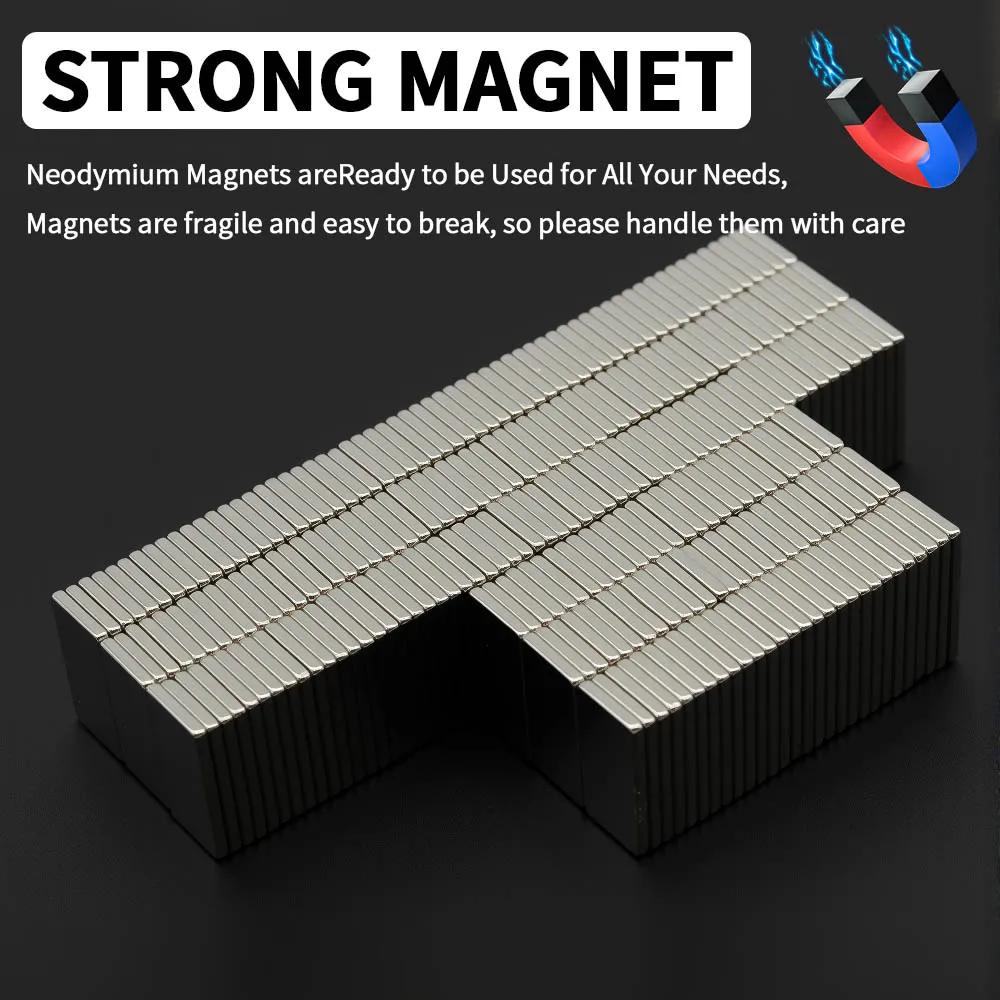 20x10x2mm Powerful Neodymium Magnet N35 NdfeB Permanent Magnetic imanes Block Super Strong Fridge Magnets DIY
