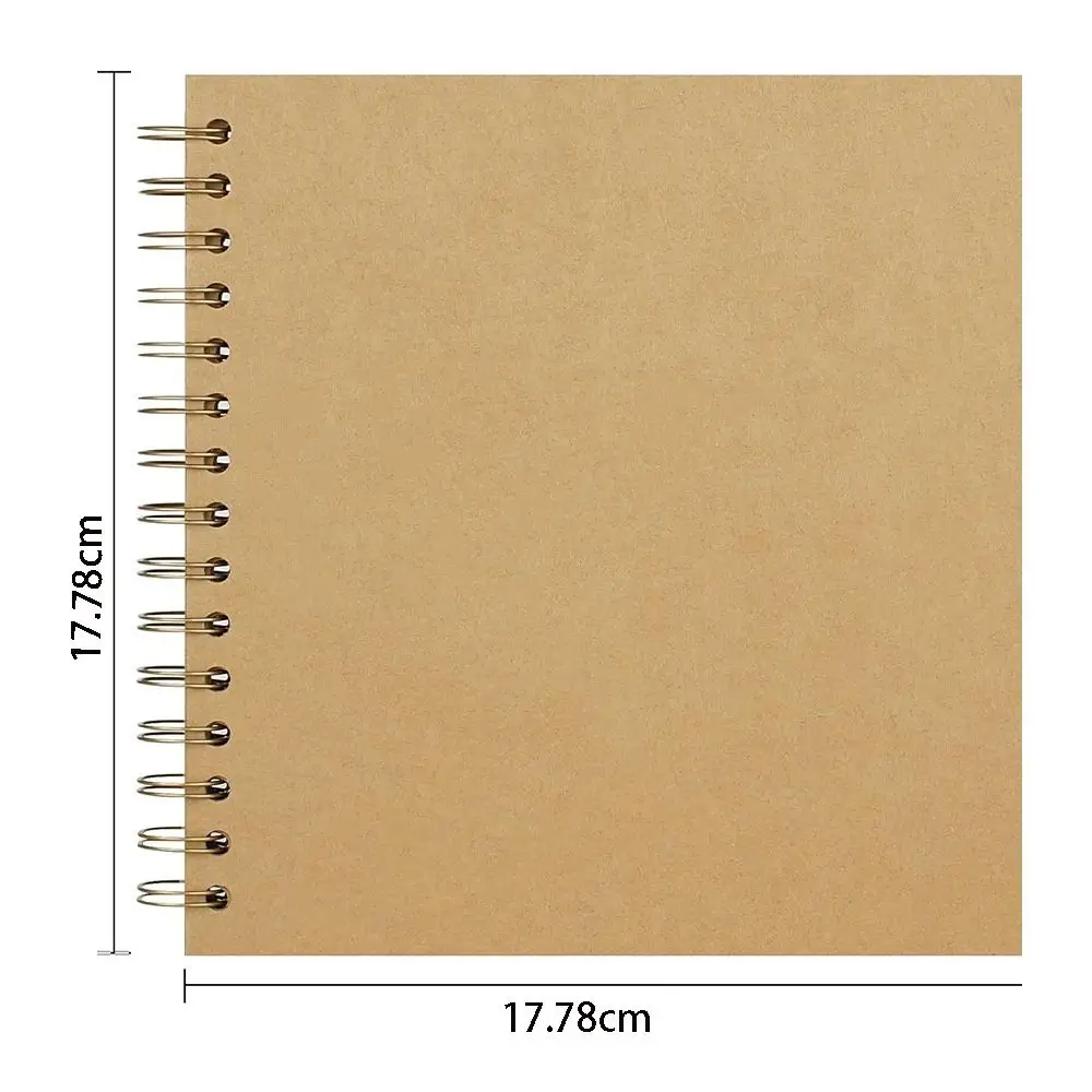 DIY Handmade Kraft Paper Scrapbook Creative Simple Commemorative Album Graffiti Multifunction Card Book Friends