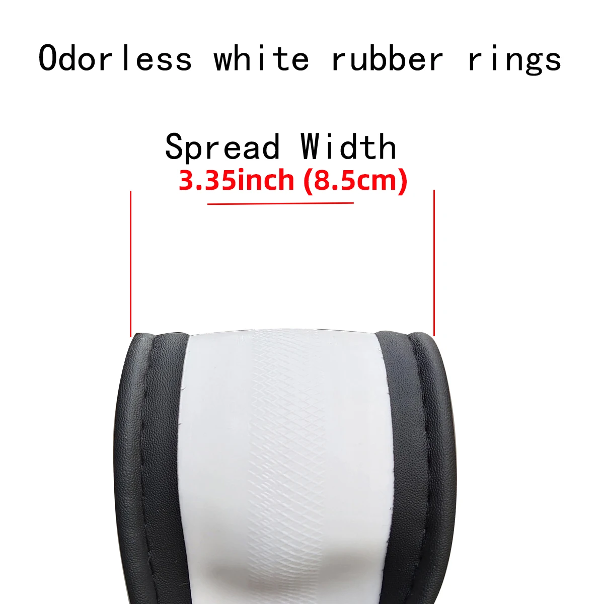 Women's PU Leather Car Interior Wheel Cover with Flashing Mesh Rhinestones for 14.5-15 Inch Car Accessories