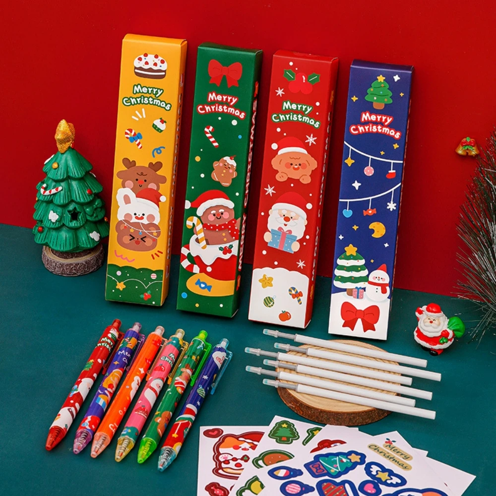 6/12 Box Christmas Five-in-one Set Surprise Gifts for Christmas New Year Kindergarten School Office Carnival Party Gift Awards