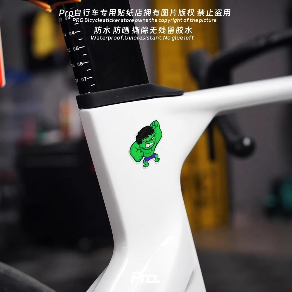 Cartoon Bicycle Stickers Waterproof DIY MTB Bike Frame Handlebars Fork Top Tube Durable Vinyl Decals Decoration Accessories