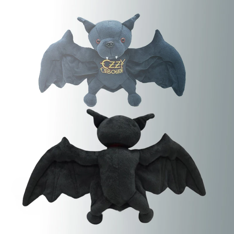 New 25cm Funny Ozzy Osbourne Bat Plush Toy Game Animation Surrounding High-Quality Children Birthday Gift All Saints' Day Gift
