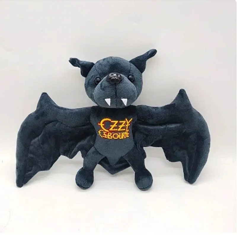 New 25cm Funny Ozzy Osbourne Bat Plush Toy Game Animation Surrounding High-Quality Children Birthday Gift All Saints' Day Gift